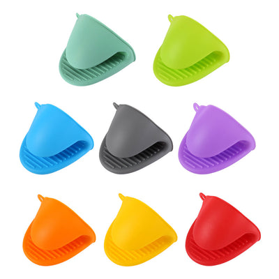 Heat-resistant oven mitts, kitchen utensil tongs, silicone non-slip baking oven microwave plate grippers, 27g