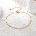 Amazon fashion minimalist layered anklet cute beaded chain summer anklet bohemian beach anklet seaside