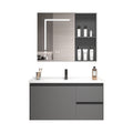 Thickened space honeycomb aluminum bathroom cabinet combination washbasin cabinet basin smart mirror cabinet washbasin basin ceramic all-in-one basin
