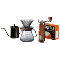 Hand-brewed coffee set, filter cup, sharing pot, hand-brewed kettle, hand-cranked grinder, for home american coffee utensils, souvenirs