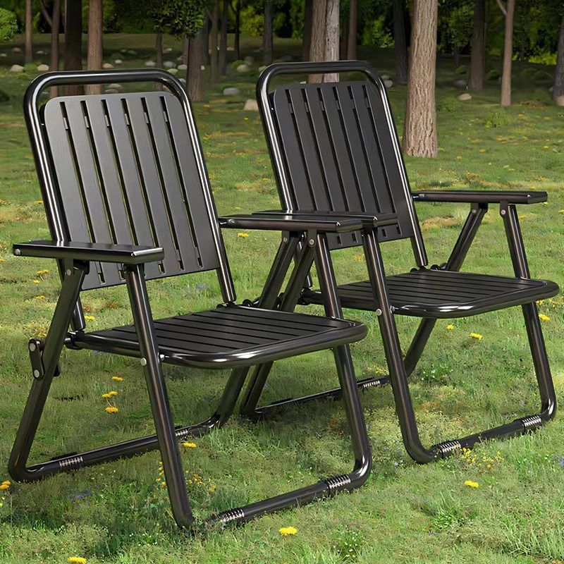 New arrival outdoor armchair courtyard office chair balcony chess and card casual back chair foldable outdoor casual living room