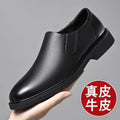 【military-grade leather shoes - premium quality】100% full grain cowhide leather, clearance sale! soft sole leather shoes for men, perfect for casual and business wear