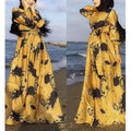 Aliexpress   new plus size african women's printed tie-up dress