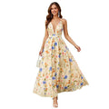 Vacation-ready, elegant printed maxi dress with a flowy skirt and spaghetti straps – a chic and stylish new arrival for women's summer