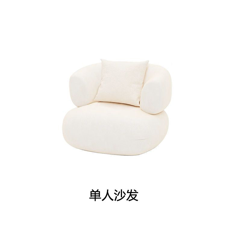 Nordic cream style live broadcast room lambswool sofa simple popular b&b small apartment shaped beauty salon accessible luxury style
