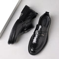 Genuine leather men's loafers - slip-on leather shoes for men - comfortable business casual style - slip-on leather shoes