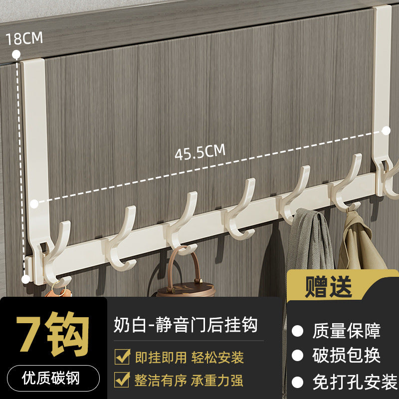 Entry door storage rack, punch-free door-back bag and umbrella storage rack, punch-free wall-mounted door-back hook