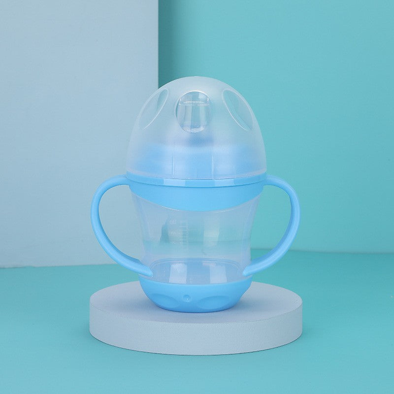 English boxed baby duck-bill anti-drip water cup with handle children's learning drinking cup duck-bill cup children's water cup