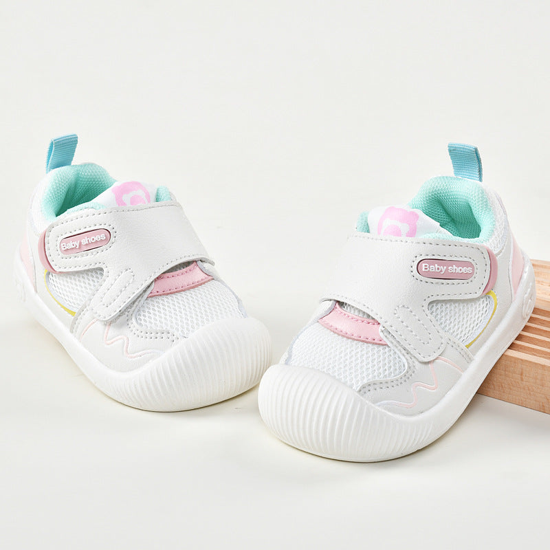 Baby first walker shoes - spring/autumn collection - sizes 0-1 to 1-2 years - soft sole, breathable infant & toddler shoes for boys & girls