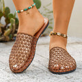 summer new arrival: women's plus-size flat slippers for cross-border e-commerce. wholesale available. dropshipping to  and . (price difference: $0.67)