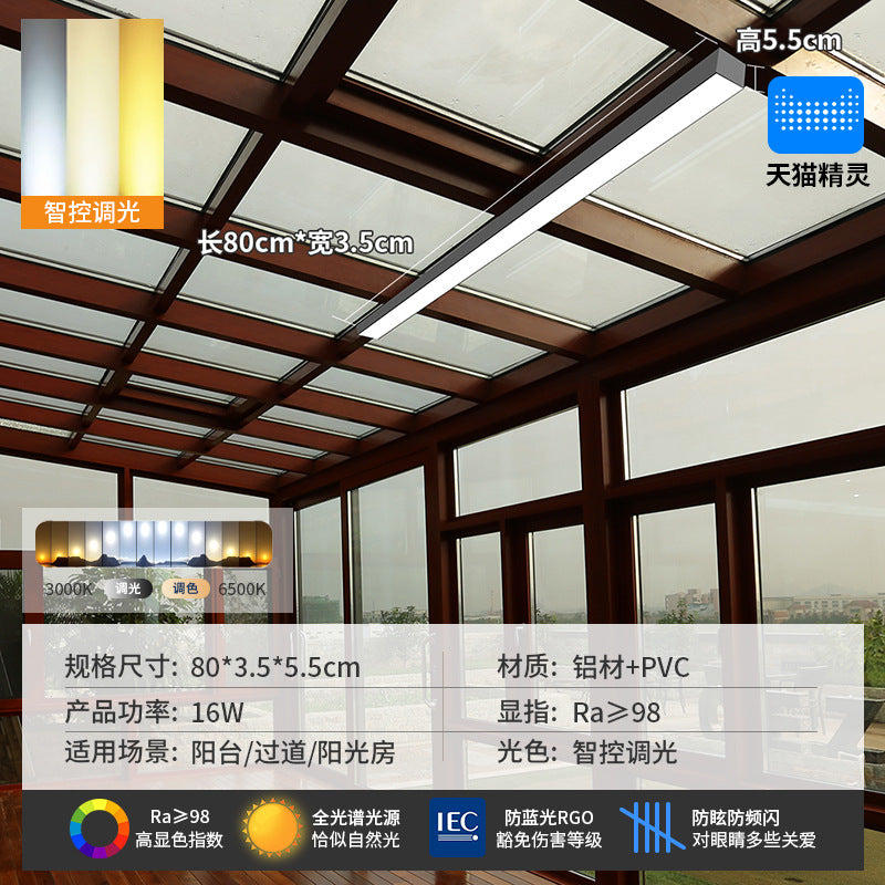Minimalist aisle light corridor light sun room cloakroom balcony ceiling light minimalistled strip light entrance lamp