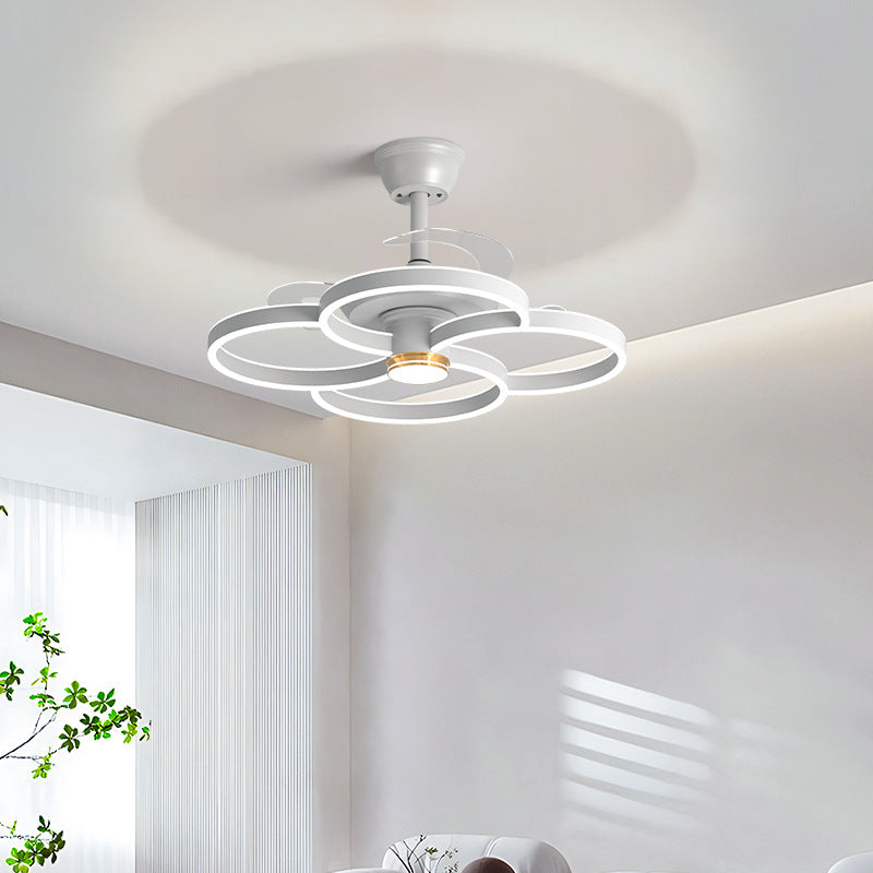 2024 Modern Simple Atmosphere Light Luxury Modern Living Room Fan Light Guangdong Zhongshan Lighting New Living Room Main Light