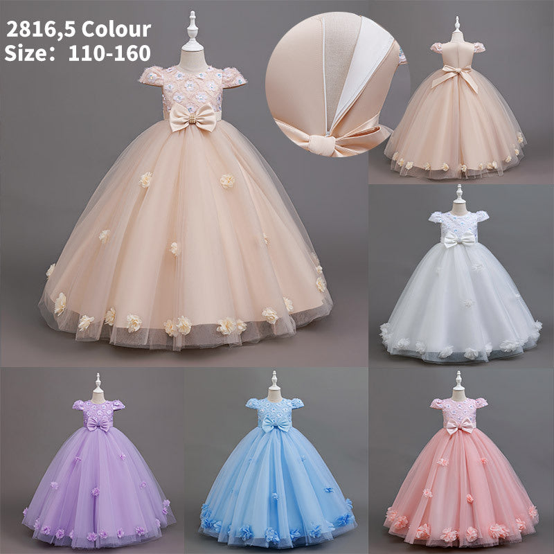 Children's dresses: flower girl dresses, princess dresses, mesh evening gowns for girls, wedding dresses, runway & performance costumes
