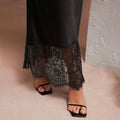 skirt lacepatchwork satin skirt socialite high-end women's clothing manufacturer source goods