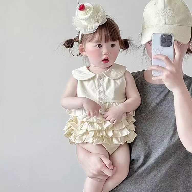 Infant & toddler cute & sweet romper - baby girl princess dress, crawling suit, bodysuit, cake skirt, harem pants, and outfit