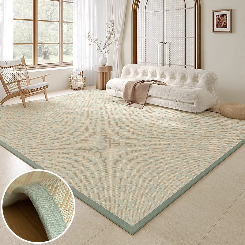 Thickened rattan mat, living room carpet, bamboo woven japanese style tatami mat, summer mat floor mat