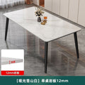 Rock slab dining table and chair combination for home commercial rental small apartment matte bright thickened modern casualaccessible luxury