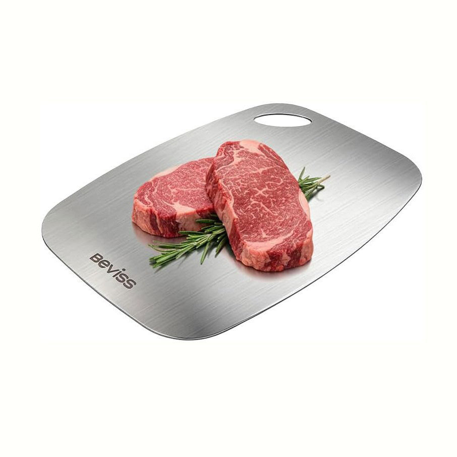 Stainless steel cutting board double-sided kitchen for home anti-mold cutting board cutting vegetables commercial kneading noodles cutting fruit chopping board rolling board