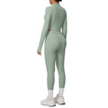 Cloud-feel outdoor compression yoga set for women - cropped high-waisted running workout outfit, quick-dry activewear two-piece set