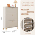 Tipping shoe cabinet solid wood for home door new arrival large capacity entrance cabinet small narrow shoe rack