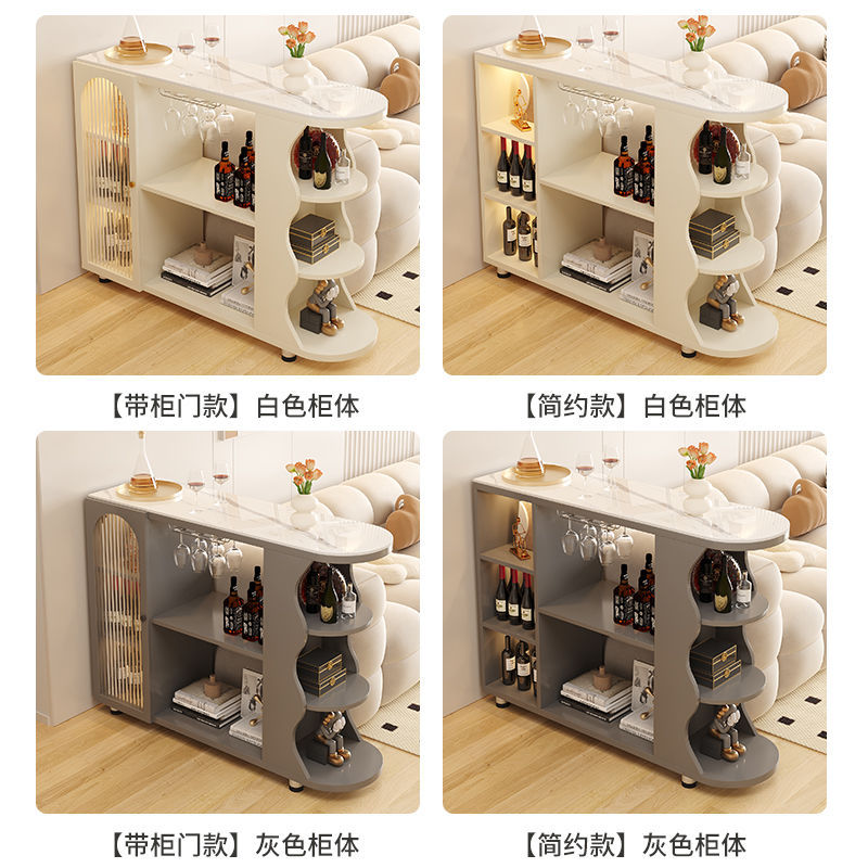For homecream style bar table floor-standing storage cabinet living room slate sideboard kitchen movable storage cabinet