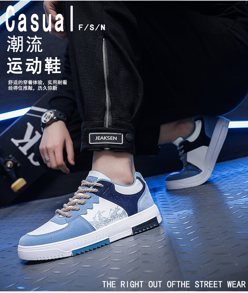 2025 spring new trendy versatile low-top men's sneakers - lightweight athletic casual shoes for students, popular online