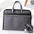 Oxford cloth a4 zipper file folder - men's office document bag, waterproof, large capacity briefcase with custom printing