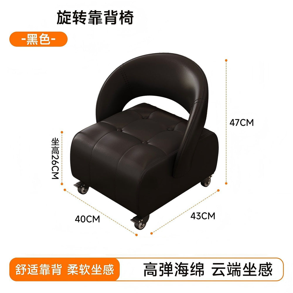 Universal rotating shoe stool small stool living room for home feeling pulley small bench sofa stool shoe changing back chair slip stool