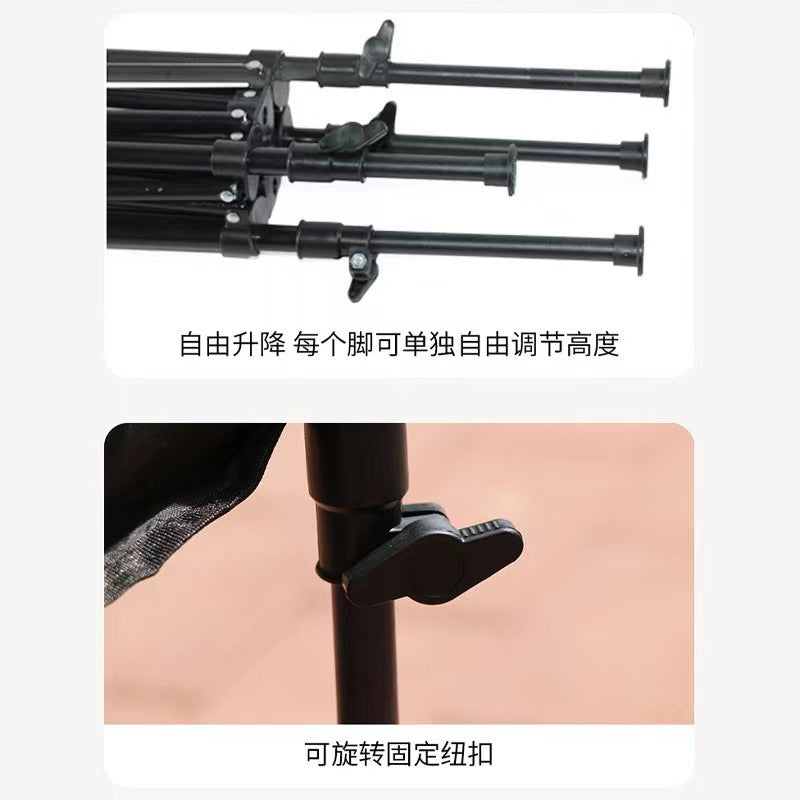 Outdoor table and chair set - foldable & portable picnic table - aluminum alloy roll-up table - camping table set - picnic supplies & gear