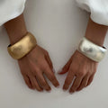 Spring bracelet wholesale fashion cross-border jewelry fashion round open bracelet alloy wide version ancient gold bracelet for women
