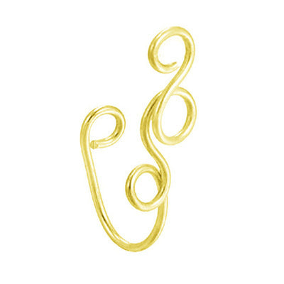 Fashion cross-border fake piercing nose nail set open u-shaped african non-piercing nose clip fake hole nose ring female trend