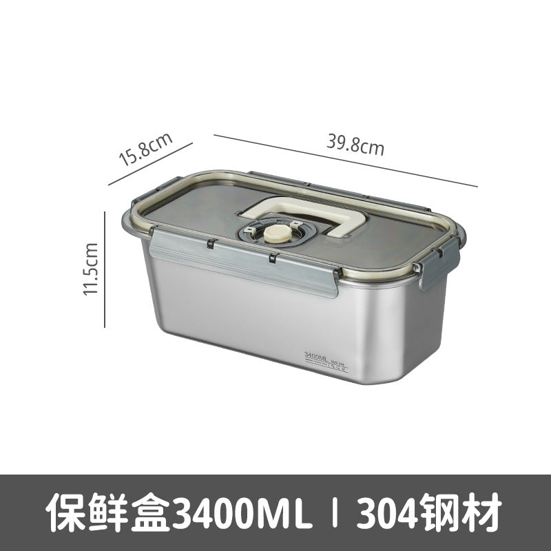 304 stainless steel fresh-keeping box, special sealed box for food-grade refrigerators, lunch box can be heated in microwave oven, bento box