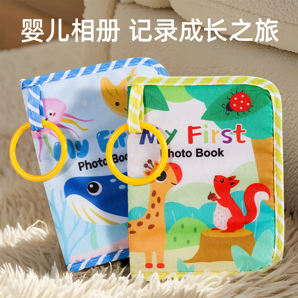 bestseller: baby cloth book - a baby's first photo album, educational early learning interactive toy, newborn keepsake