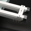 Curtain rod curtain track pulley silent wholesale aluminum alloy thickened single and double slide rail ultra-thin straight rail manufacturer direct hair