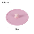 Silicone cup lid - food grade, cartoon design, creative, dustproof, leak-proof tea cup/water cup lid - multi-purpose sealed fresh-keeping lid