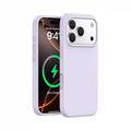 Large pore liquid silicone inner magnetic case for apple 17 pro max - solid color, skin-feel, drop-proof iphone 15