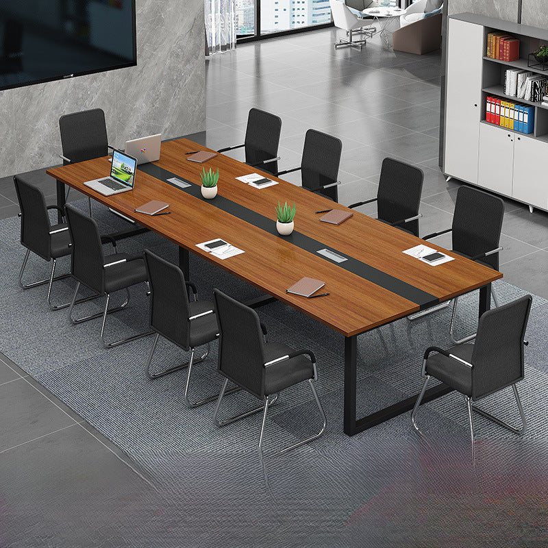 Conference table long table minimalist modern office desk and chair set conference room bench table workstation training station employee desk