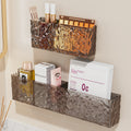 Two-compartment + three-compartment storage box transparent black
