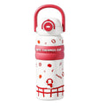 New arrival, good-looking cartoon handle thermos cup, double drink ton cup, straw carrying cup, lock, bounce lid, large capacity