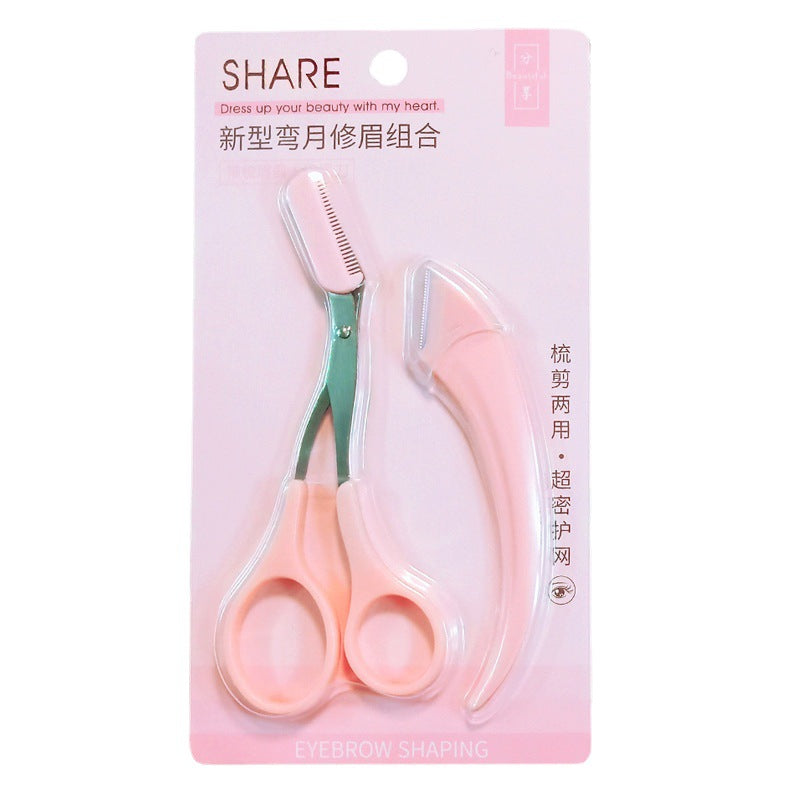 Colorful fenling eyebrow trimming suitoem beauty tools eyebrow trimming knife female eyebrow trimming scissors eyebrow scraper odm with eyebrow comb eyebrow shape