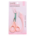 Colorful fenling eyebrow trimming suitoem beauty tools eyebrow trimming knife female eyebrow trimming scissors eyebrow scraper odm with eyebrow comb eyebrow shape