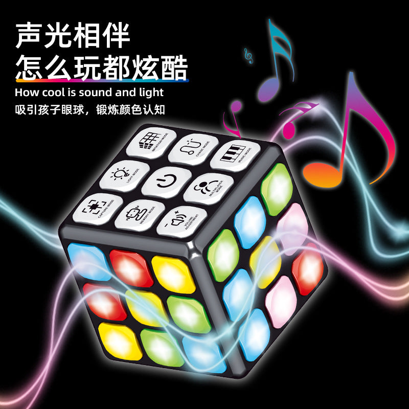 hot-selling electronic 3x3x3 light & music cube - multifunctional interactive game, novelty puzzle toy