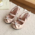Spring/summer new collection: adorable bear & bow girls' comfortable, versatile, and elegant soft-soled flats - perfect for performances and stylish princess looks