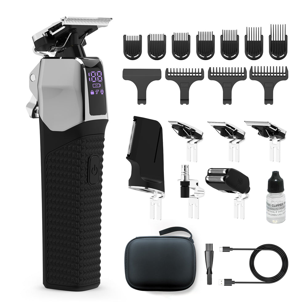 Professional hair clipper kit - multifunctional electric hair trimmer - hairdressing electric clipper - cross-border ready stock wholesale