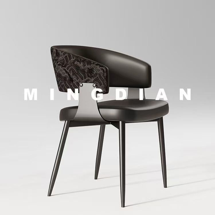 For homerestaurantscandinavian dining table and chair modern casual back chair hotel negotiation stool italian back dining chair