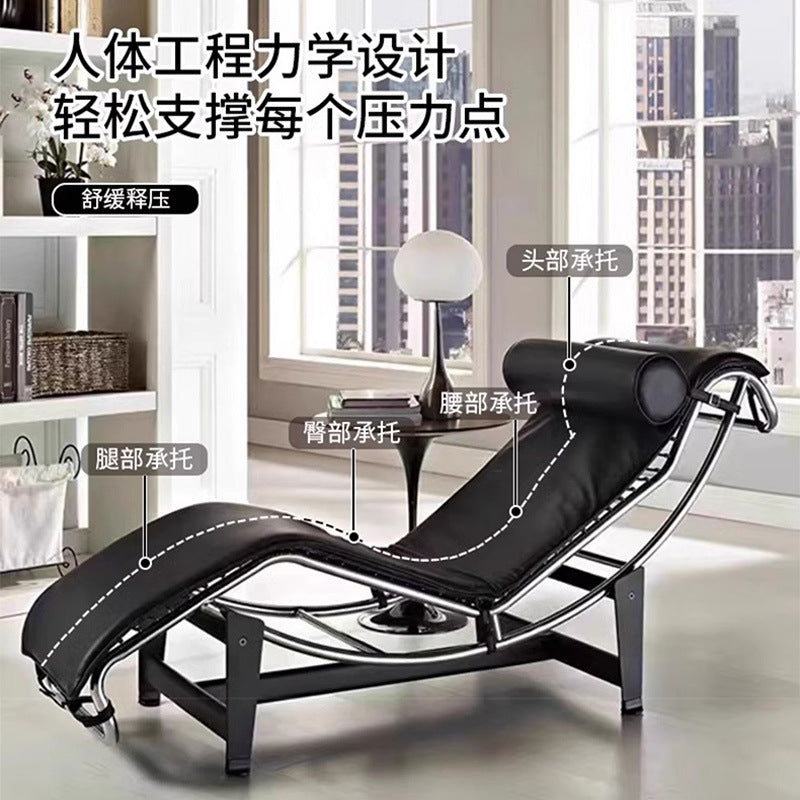 For home le corbusier lounge chair for home balcony lunch break single sofa chair casual office single casual sleeper chair