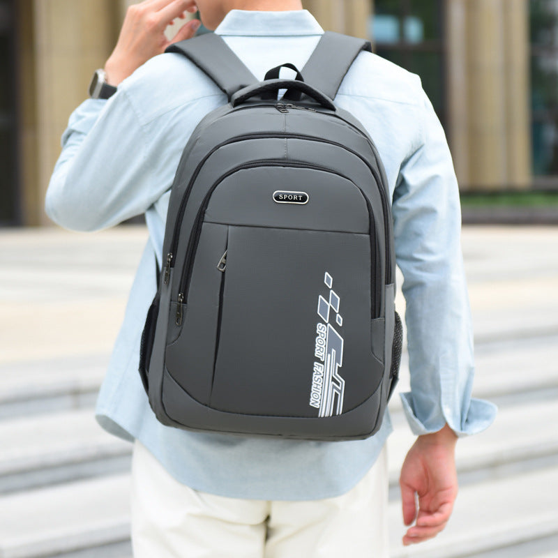 New men's business travel backpack fashionable versatile waterproof wear-resistant backpack large-capacity travel travel schoolbag