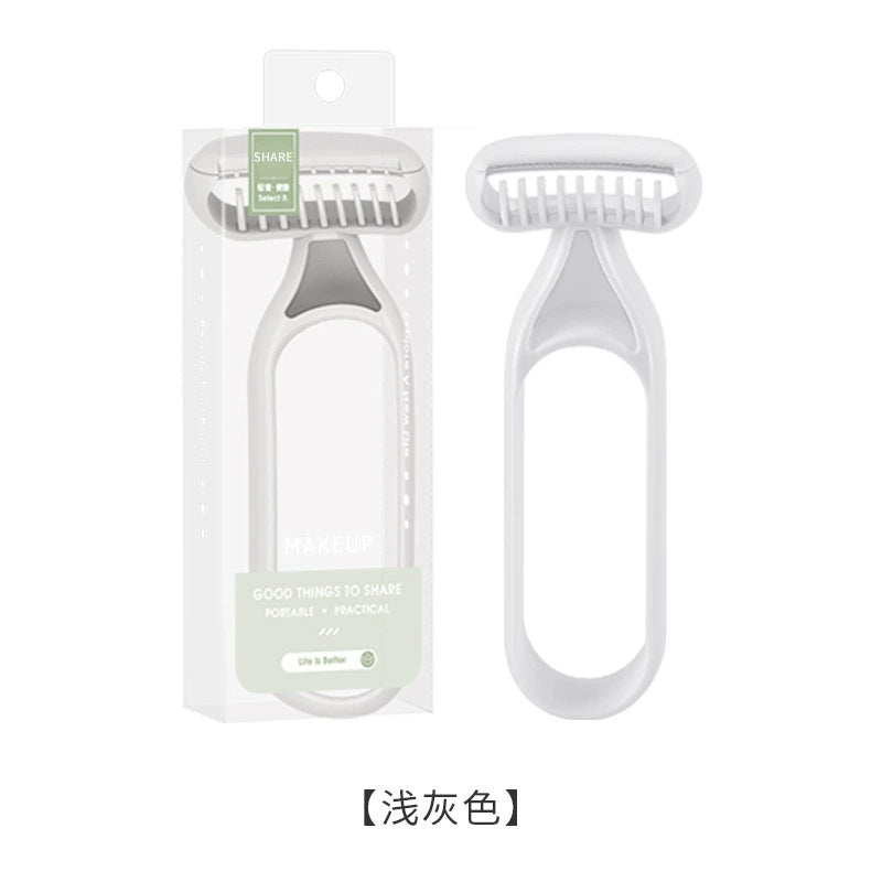 Keqi foldable eyebrow razor with micro-protective mesh, 3-piece set - beginner-friendly, safe eyebrow shaping tool - wholesale beauty supplies