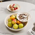 Fruit living room home 2024 new year high-value coffee table fruit tray light luxury style high-end draining tray dried fruit tray