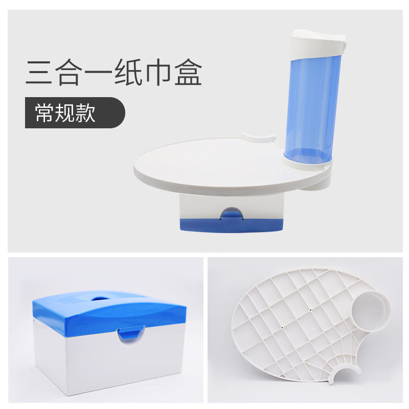 Dental Chair Water Cup Holder 3-in-1 Dental Chair Accessories Cup Holder Paper Tissue Box Dental Chair Tray Additional Table Shelf